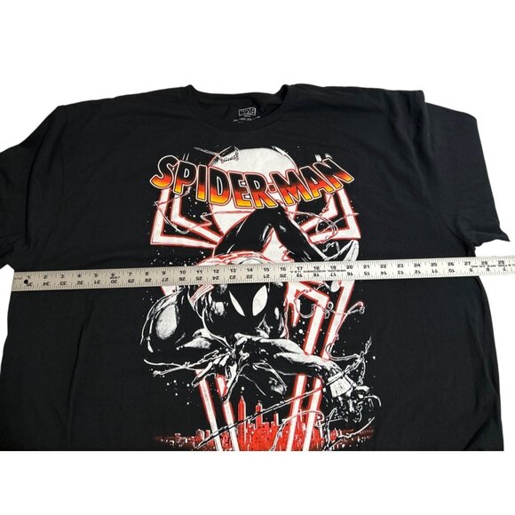 Marvel Spider-Man Graphic T-Shirt 3XL Black 100% Cotton Comic Superhero - Picture 4 of 5